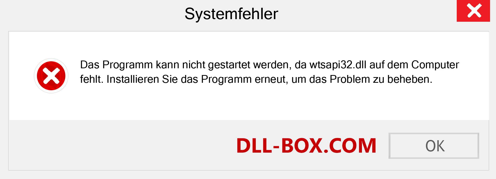 wtsapi32.dll-Datei fehlt?. Download für Windows 7, 8, 10 - Fix wtsapi32 dll Missing Error unter Windows, Fotos, Bildern